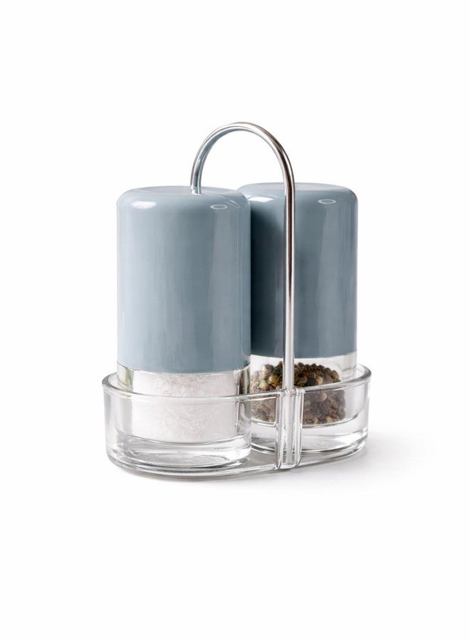 Oblivion Spice Box 2 Pcs - Salt & Pepper Dispenser Set - Acrylic Seasoning Shaker with Sleek Containers Design - BPA-Free & Reusable Easy Grip Seasoning Jars for Kitchen & Dining Tables & Restaurants - Image 1